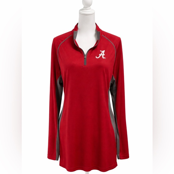 Other - ❤️ Alabama Crimson Tide Quarter Zip Pullover Red Athletic Game Day Top L Large